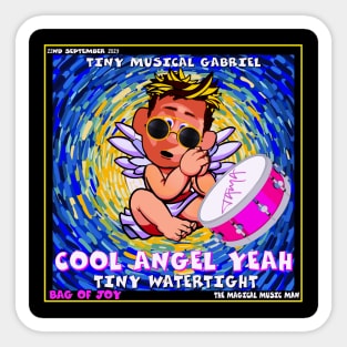 bag of joy cool angel yeah Sticker